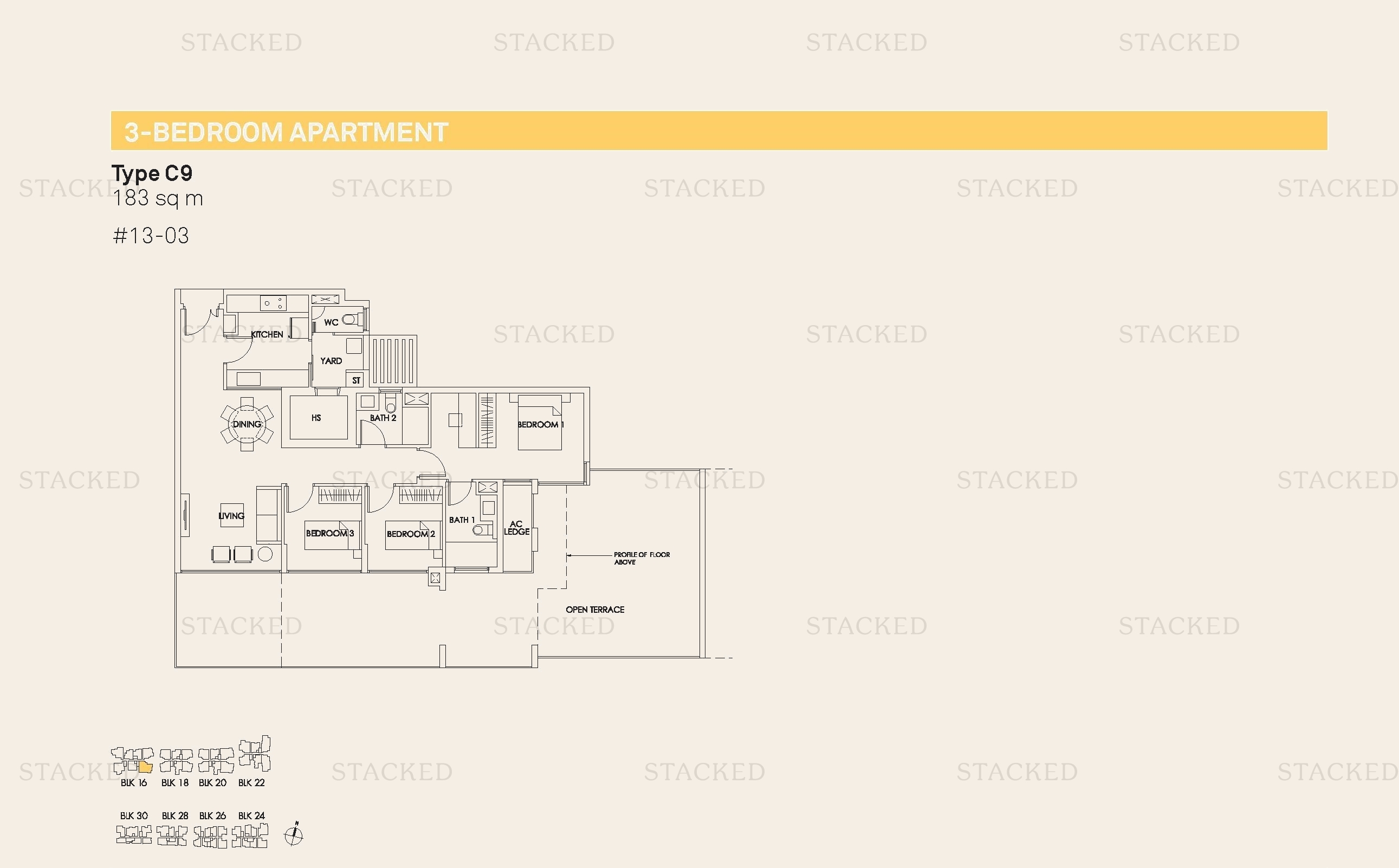 Bedok Residences floor plan